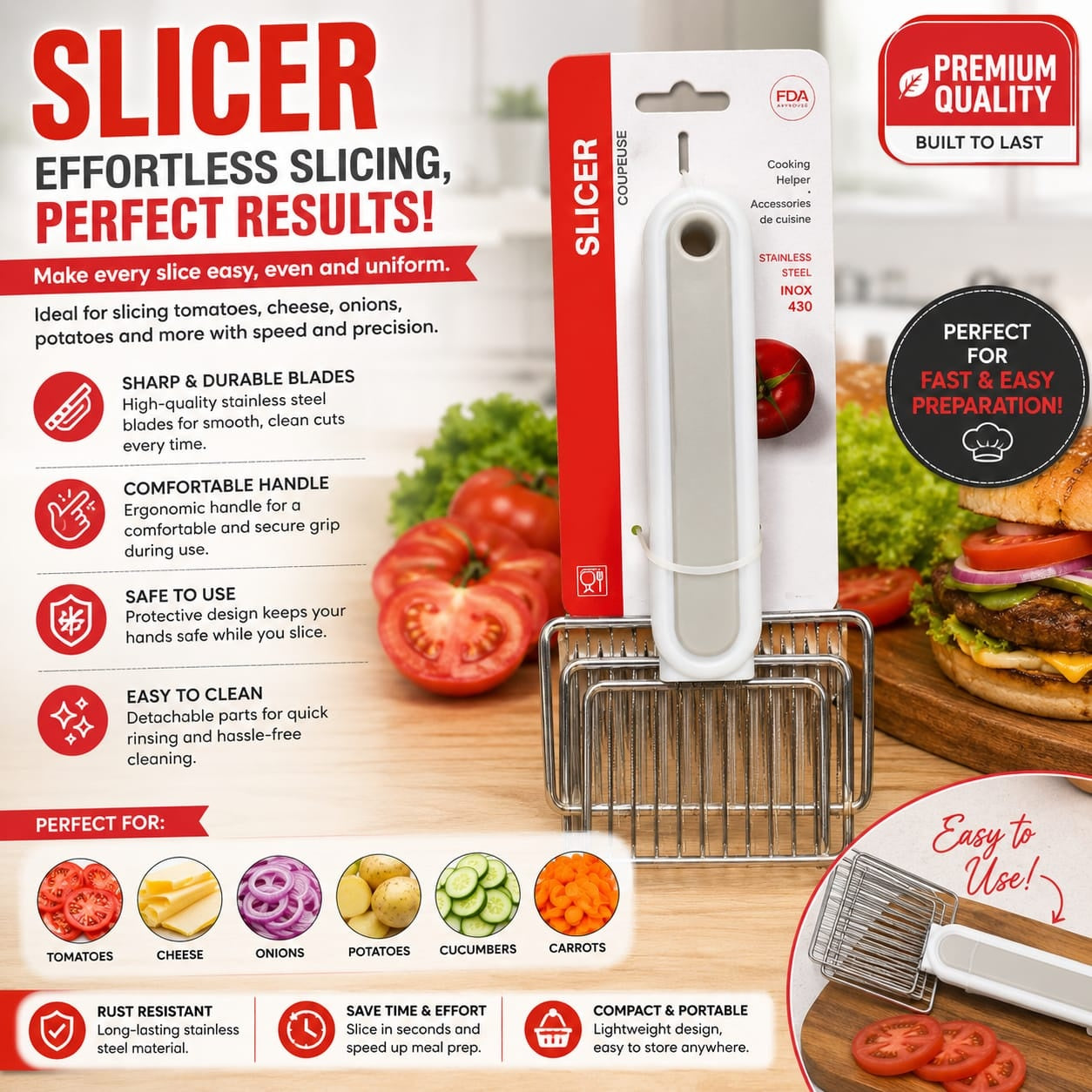 Multi-Purpose Food Slicer