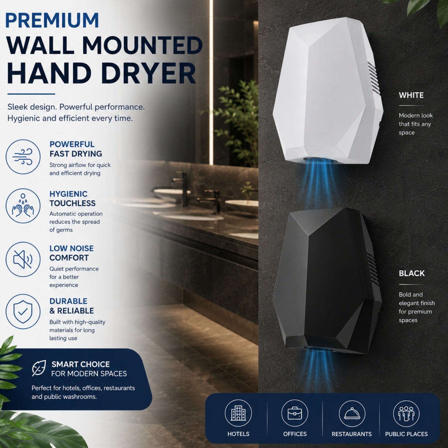 Wall Mounted Hand Dryer