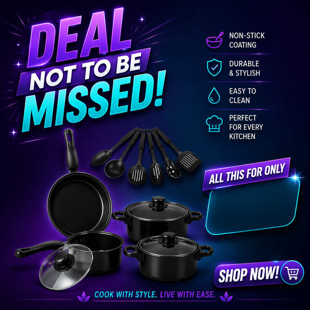 13pc Pot set