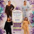 Ladies Boohoo Soft Rib Cardigan and Drawstring Trouser Knitted Set