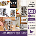 12 Jar Rotating Spice Rack