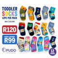 Toddler socks 12pcs per pack