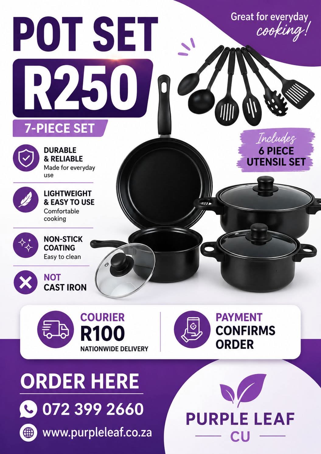 13pc Pot set