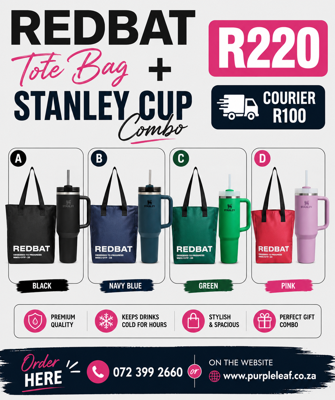 Redbat Toto Bag & Stanley cup