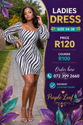 Strips Lady Dress