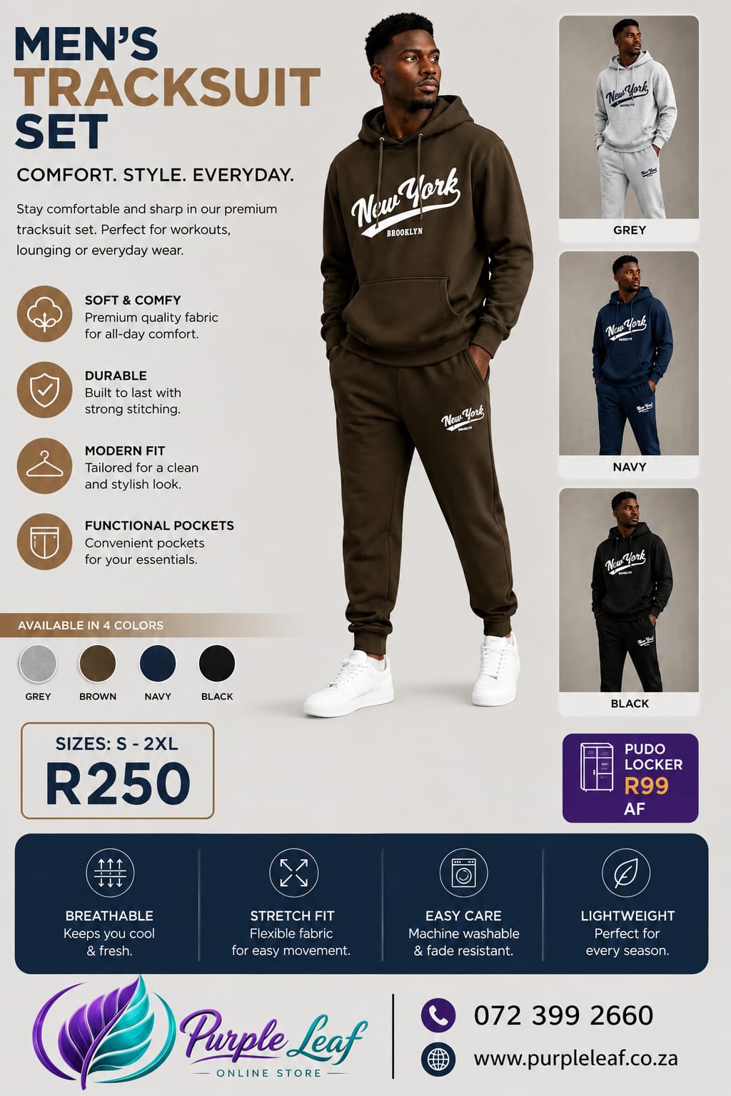2pc men tracksuit