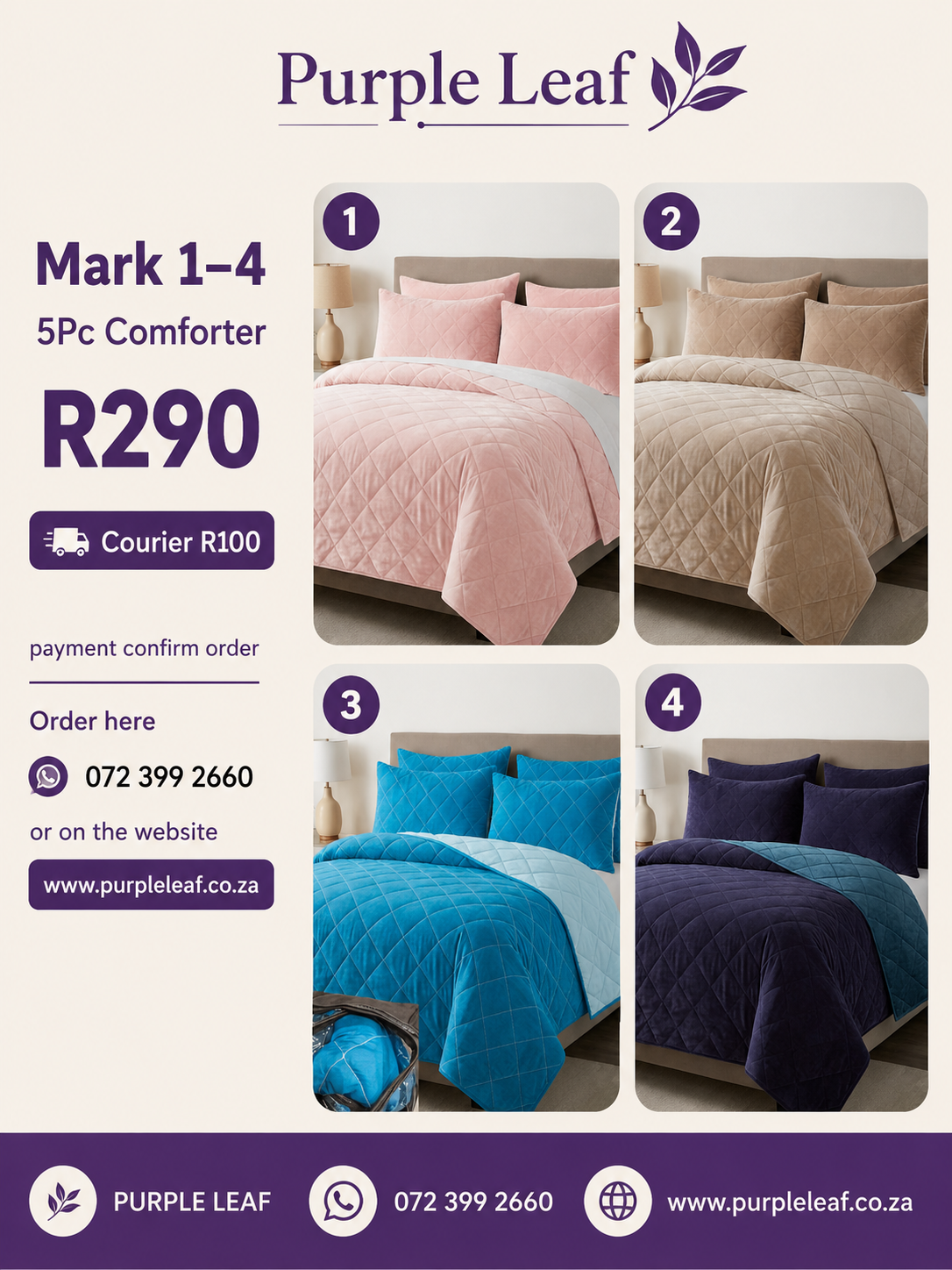 5pc Comforter Queen size