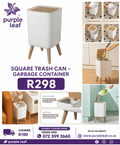 Square Trash can- Garbage container