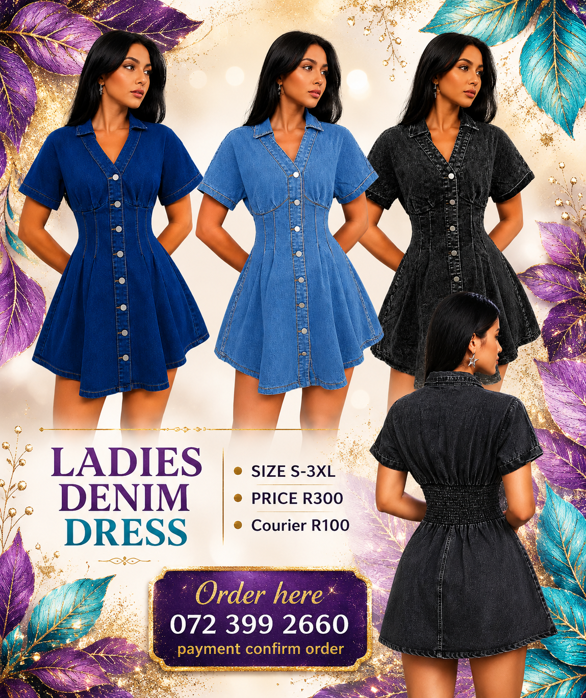 LADIES DENIM DRESS