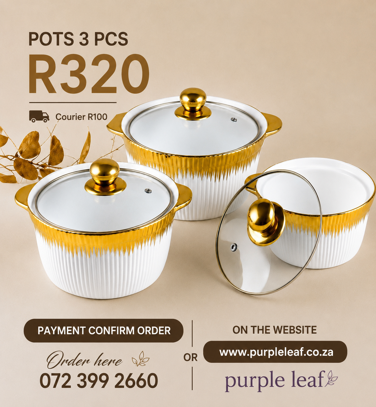 3pcs Pot set