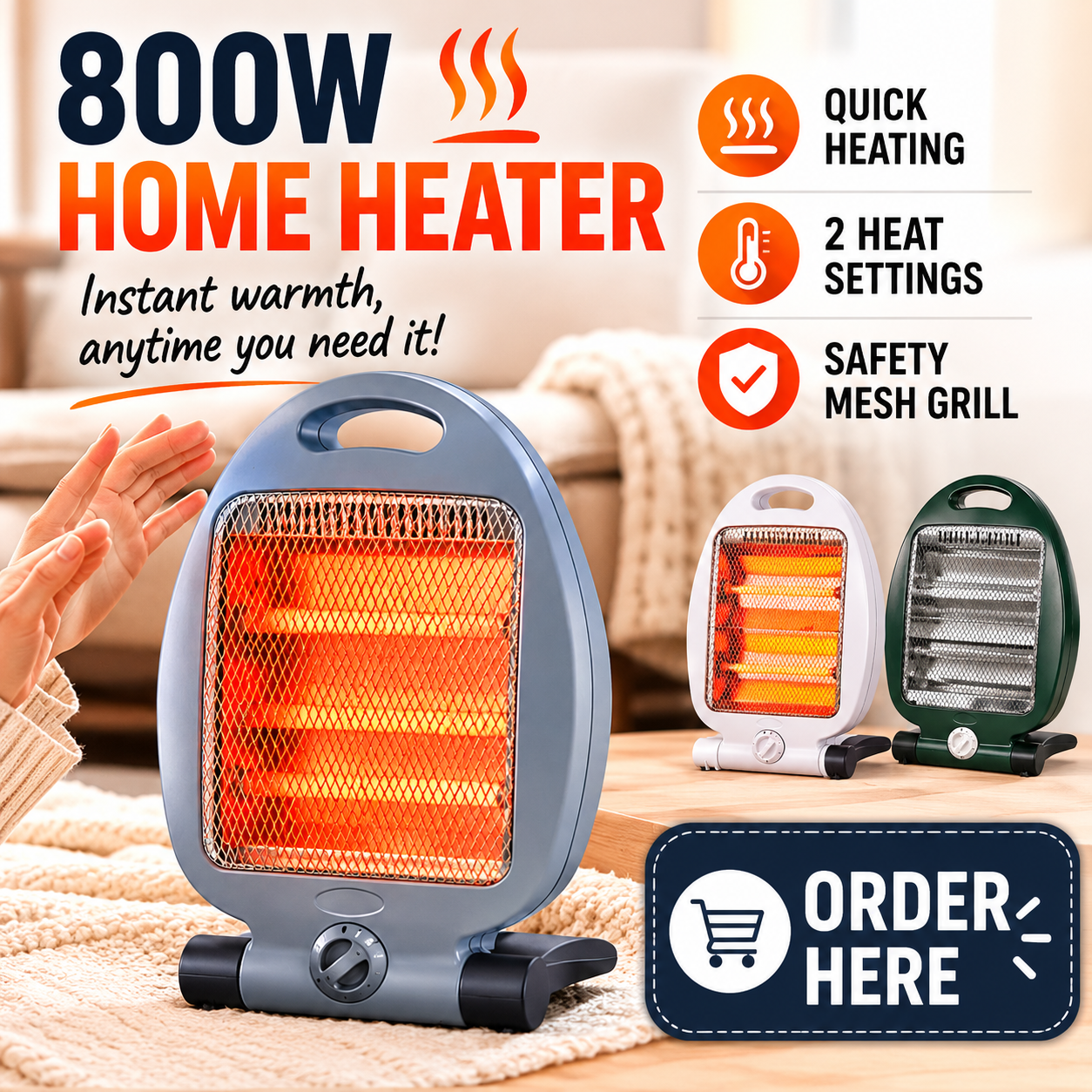 800W Home Heater