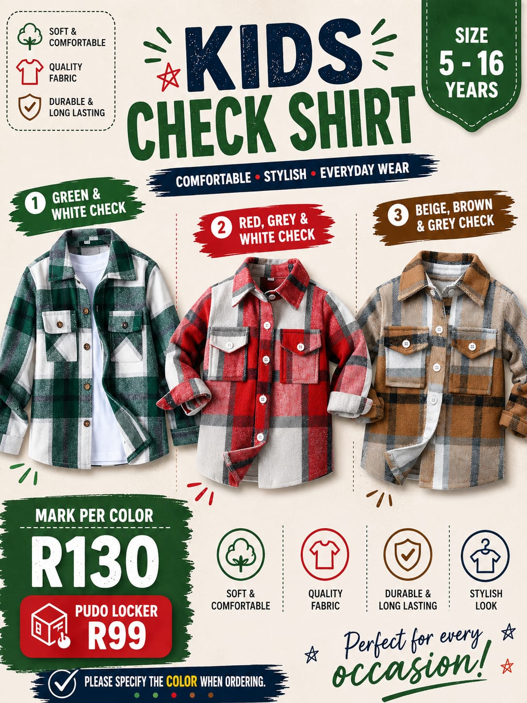 Kids Check Shirt