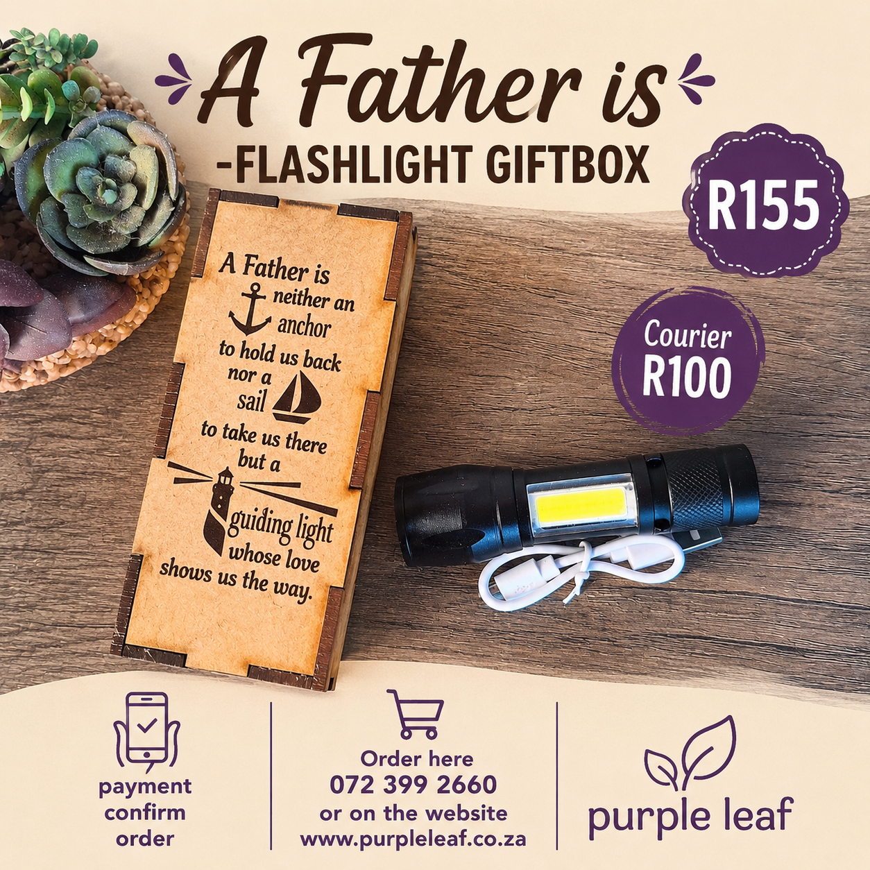 A Father is -Flashlight Giftbox